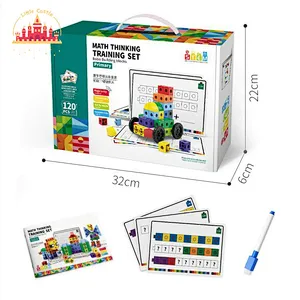 Hot Selling Math Learning 120 Pcs Plastic Cube Building Blocks For Kids SL13A775